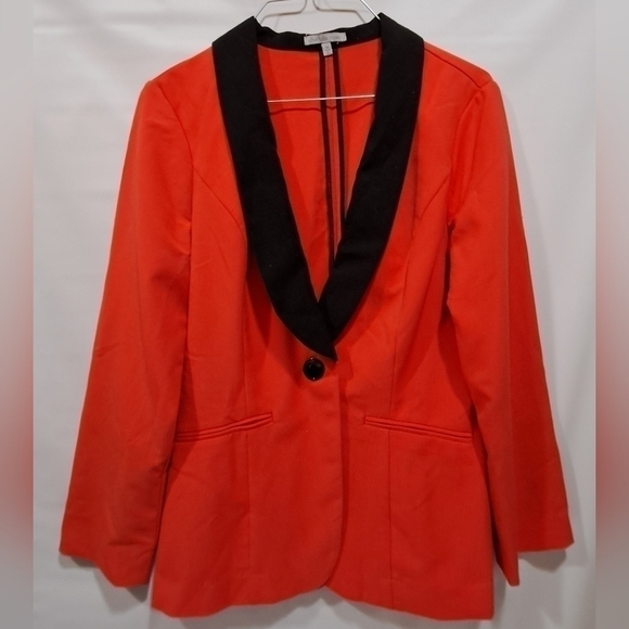 Charlotte Russe Jackets & Blazers - Charlotte Russe Orange and Black Blazer Sz M